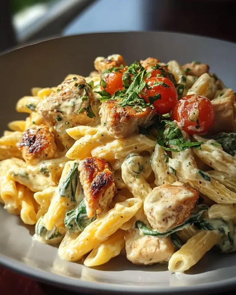 Cremige Hähnchen Feta Pasta: Unglaublich & einfach lecker!