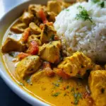 Hähnchen-Curry mit Reis
