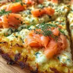 Kartoffelpizza mit geräuchertem Lachs einfach selber machen
