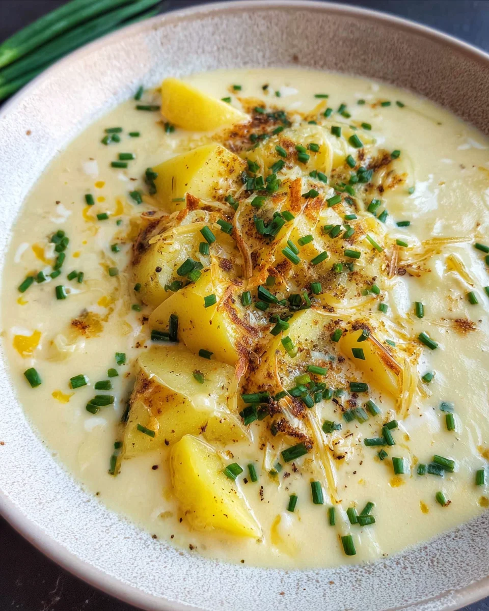 Käse-Lauch-Suppe