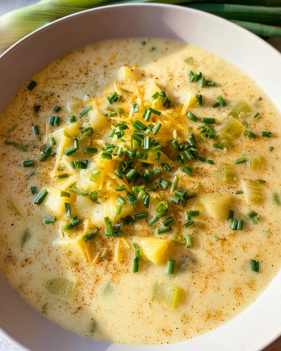 Käse-Lauch-Suppe