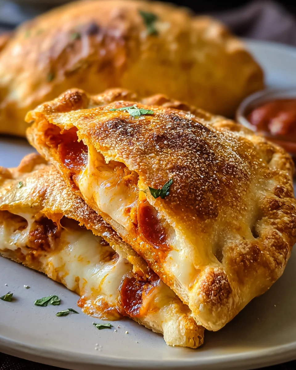 Luftfritteusen-Calzonen: