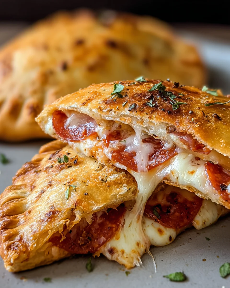 Luftfritteusen-Calzonen: