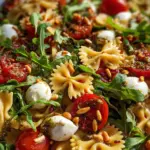 Mediterraner Nudelsalat mit Pesto