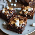 Brownie mit Marshmallows und Kekse (einfaches Rezept)