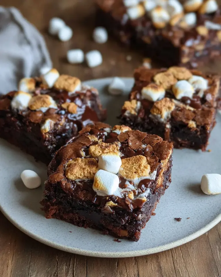 Brownie mit Marshmallows und Kekse (einfaches Rezept)