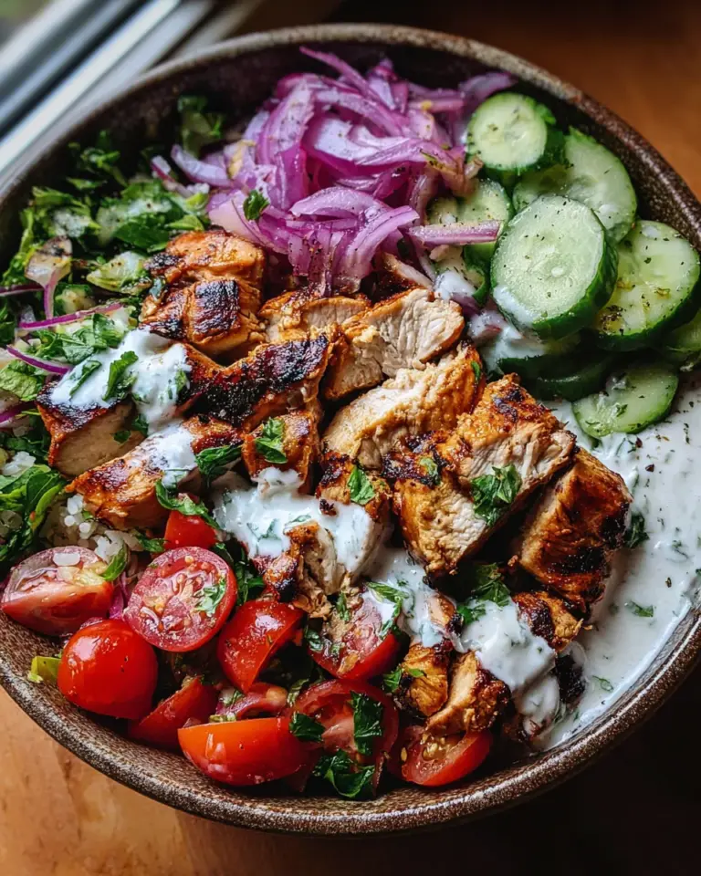 Döner-Bowl mit Hähnchen