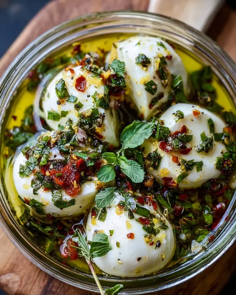 Eingelegter Mozzarella