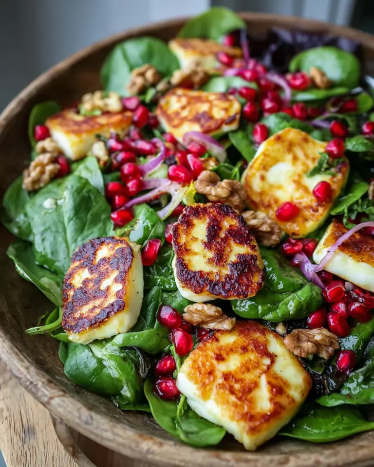 Halloumi Granatapfel Salat Rezept – Frisch & Lecker!