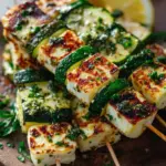 Halloumi Zucchini Spieße Vom Grill: Sommerlich, Lecker & Vegetarisch