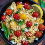 Italienischer Orzo Salat (schnelles Rezept)
