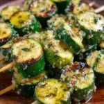 Knoblauch-Butter-Zucchini-Spieße