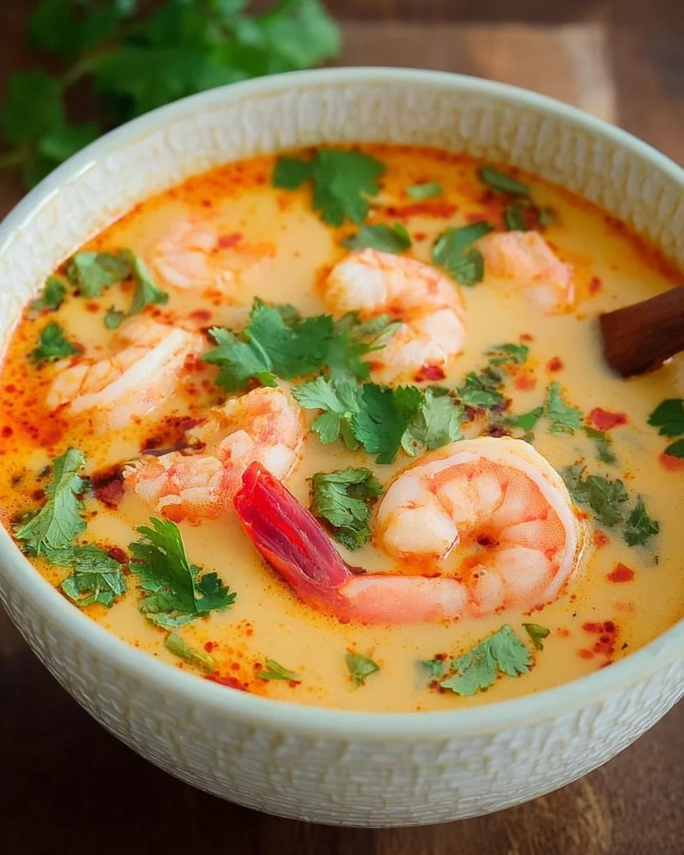 Kokos-Shrimps-Suppe