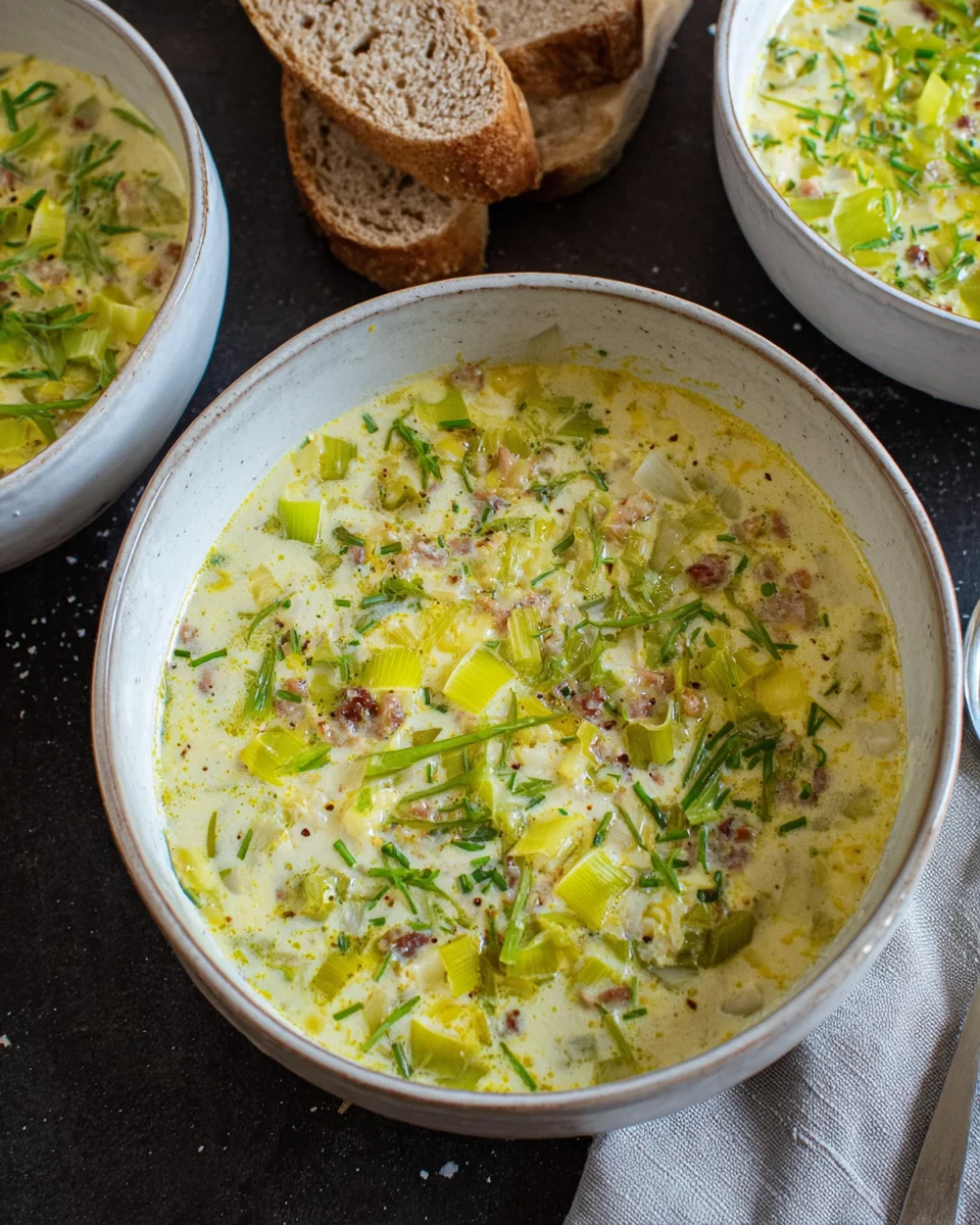 Lauch-Käse-Suppe