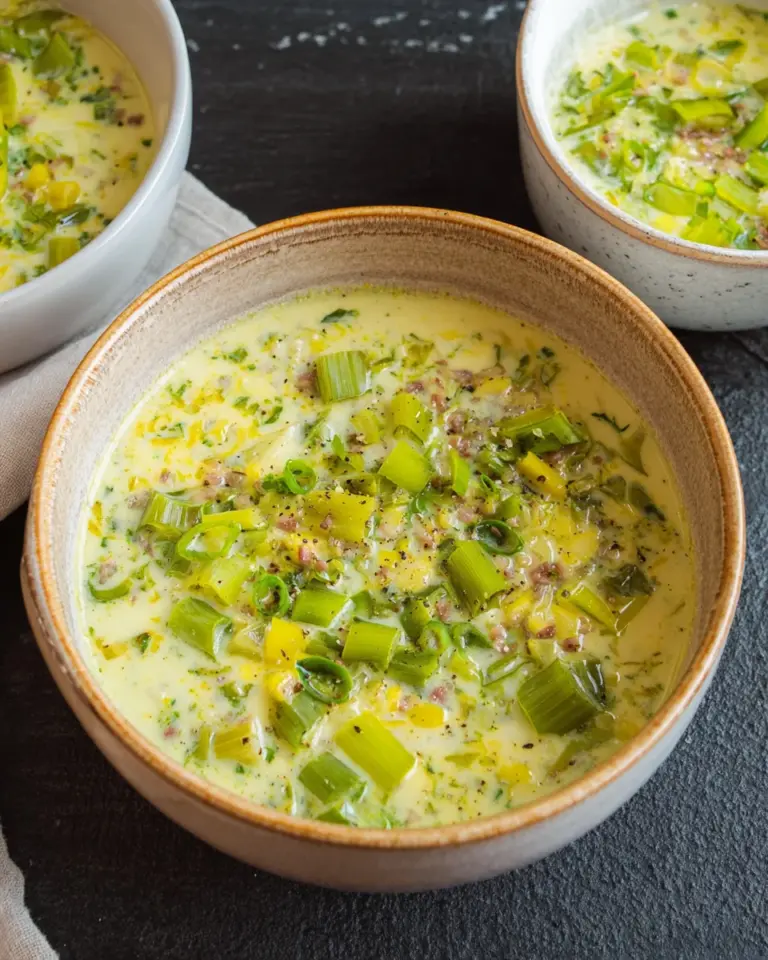 Lauch-Käse-Suppe
