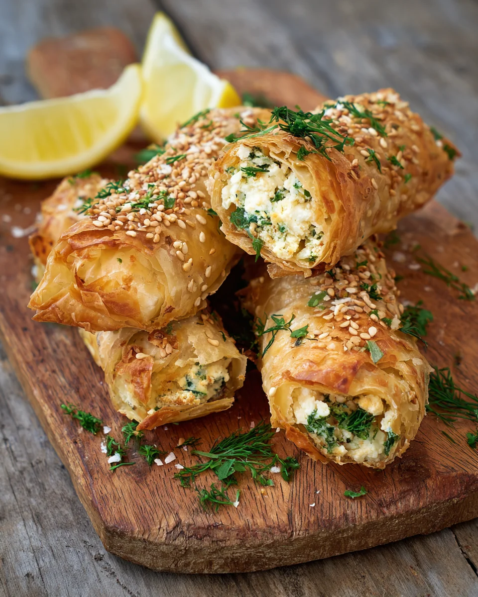 Ofen-Feta-Röllchen