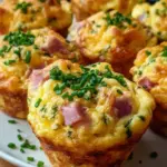 Rührei-Muffins mit Schinken