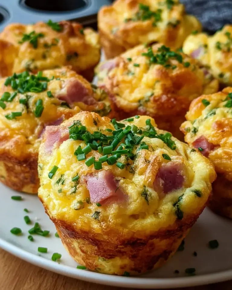 Rührei-Muffins mit Schinken