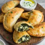 Vegetarische Empanadas mit Spinat-Feta Füllung
