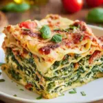 Vegetarische Lasagne mit Spinat und Ricotta