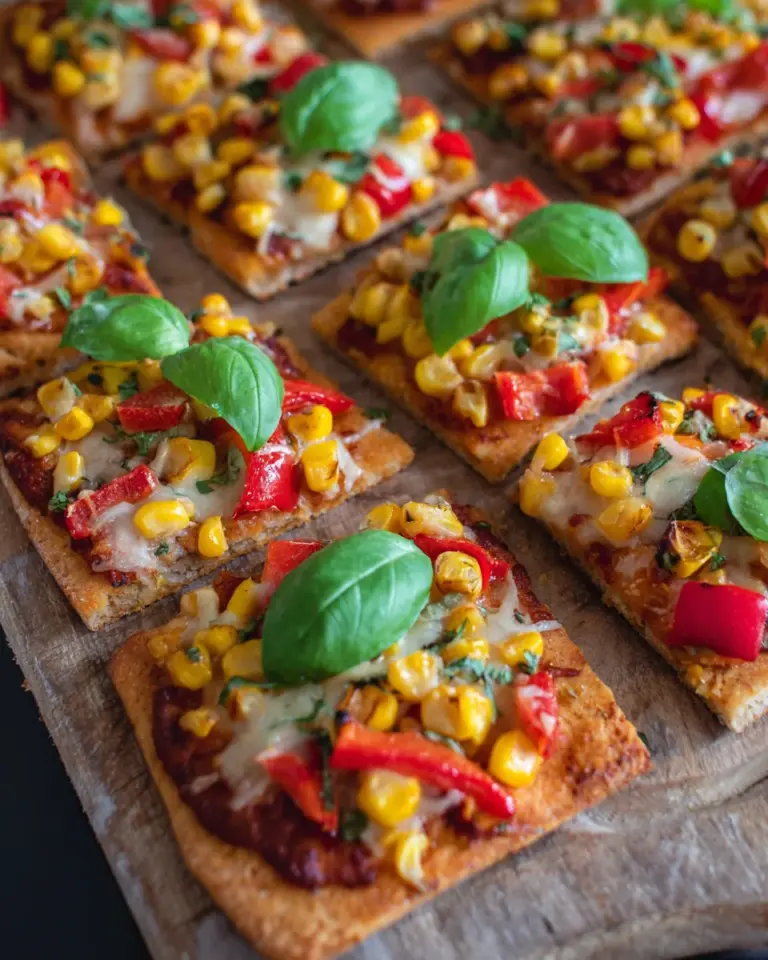 Vegetarische Pizzaecken | Fingerfood