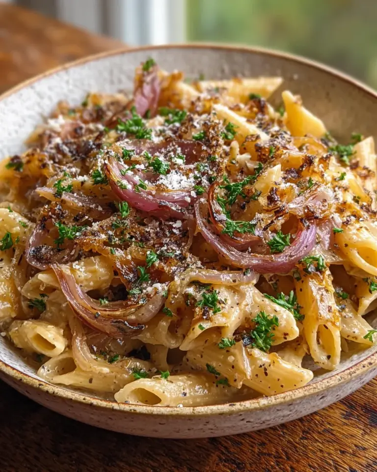Cremige One Pot Onion Pasta – Einfach und Lecker Kochen!