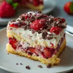Erdbeere Stracciatella Kuchen