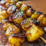 Gegrillte Honig-Senf Kartoffelspieße