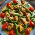 Hähnchen mit Spargel (schnelles Pfannenrezept)