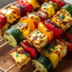 Halloumi Gemüse Spieße vom Grill: Dein vegetarischer Hit!