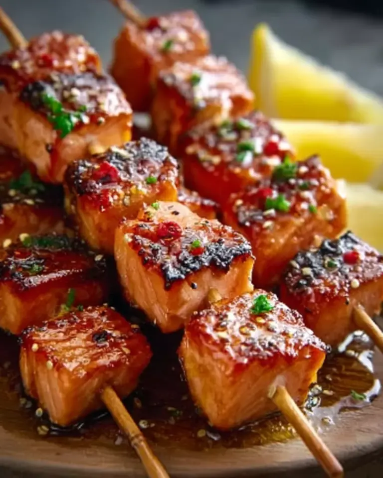 Honig-Glasierte Lachs-Spieße