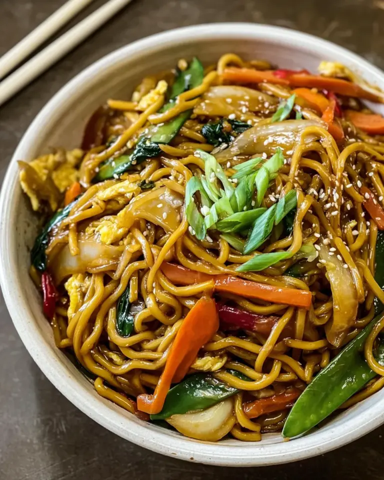 Gebratene Nudeln nach chinesischer Art mit Ei und Gemüse: Ein Unglaubliches Ultimatives Rezept