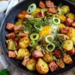 Kartoffel-Leberkäse-Pfanne