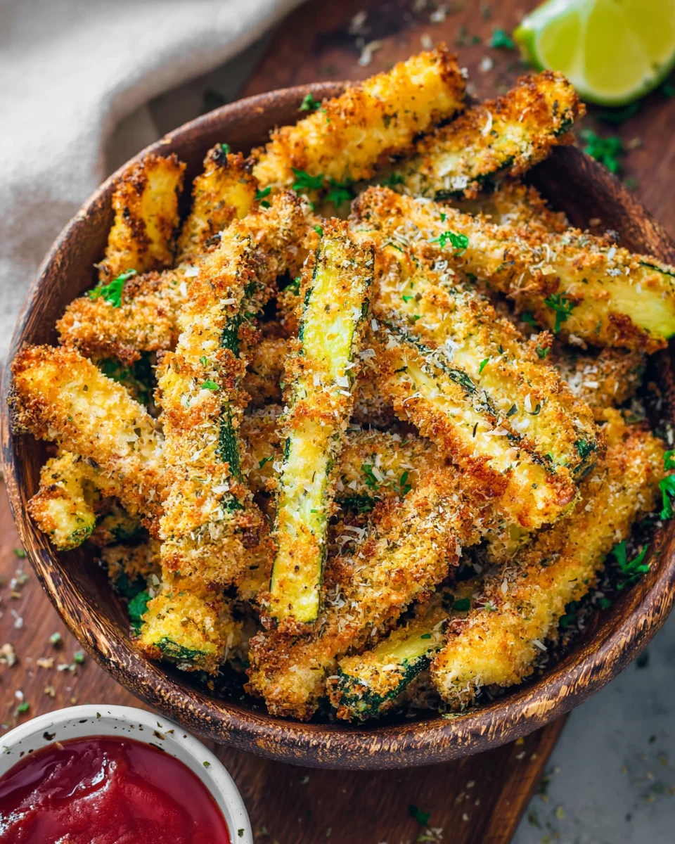 Knusprige Low Carb Zucchini-Pommes image 2