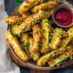 Knusprige Low Carb Zucchini-Pommes