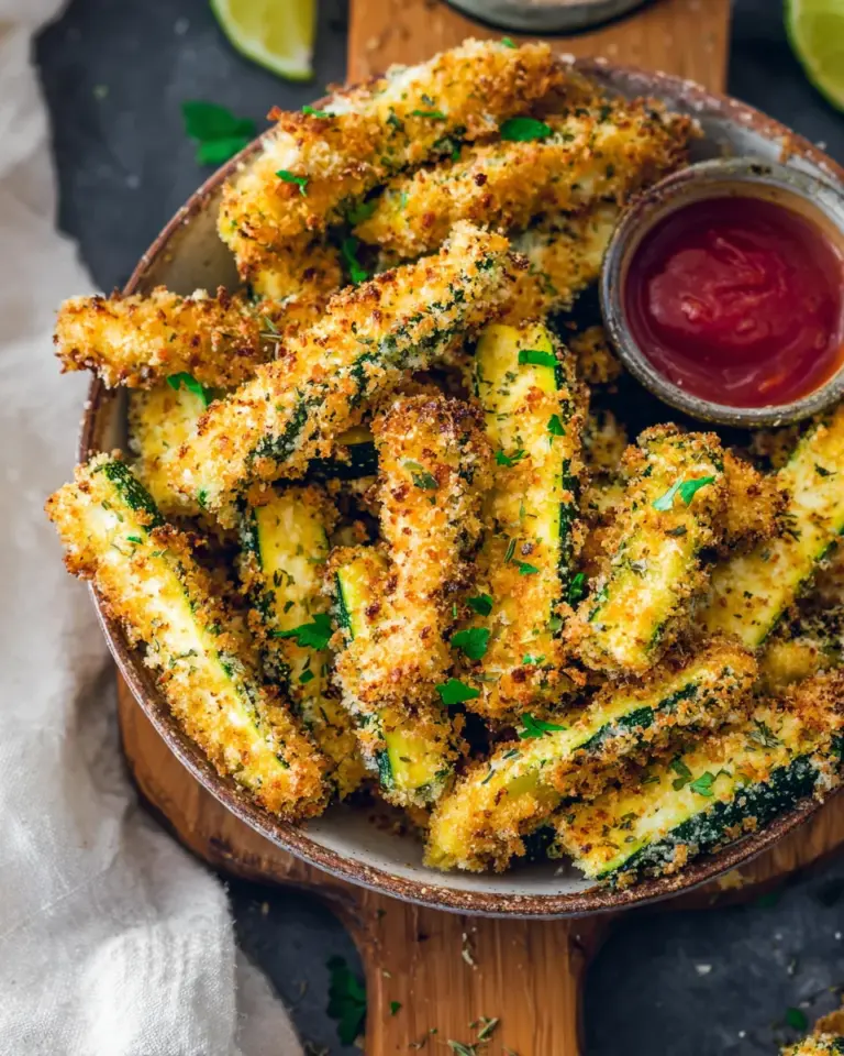 Knusprige Low Carb Zucchini-Pommes