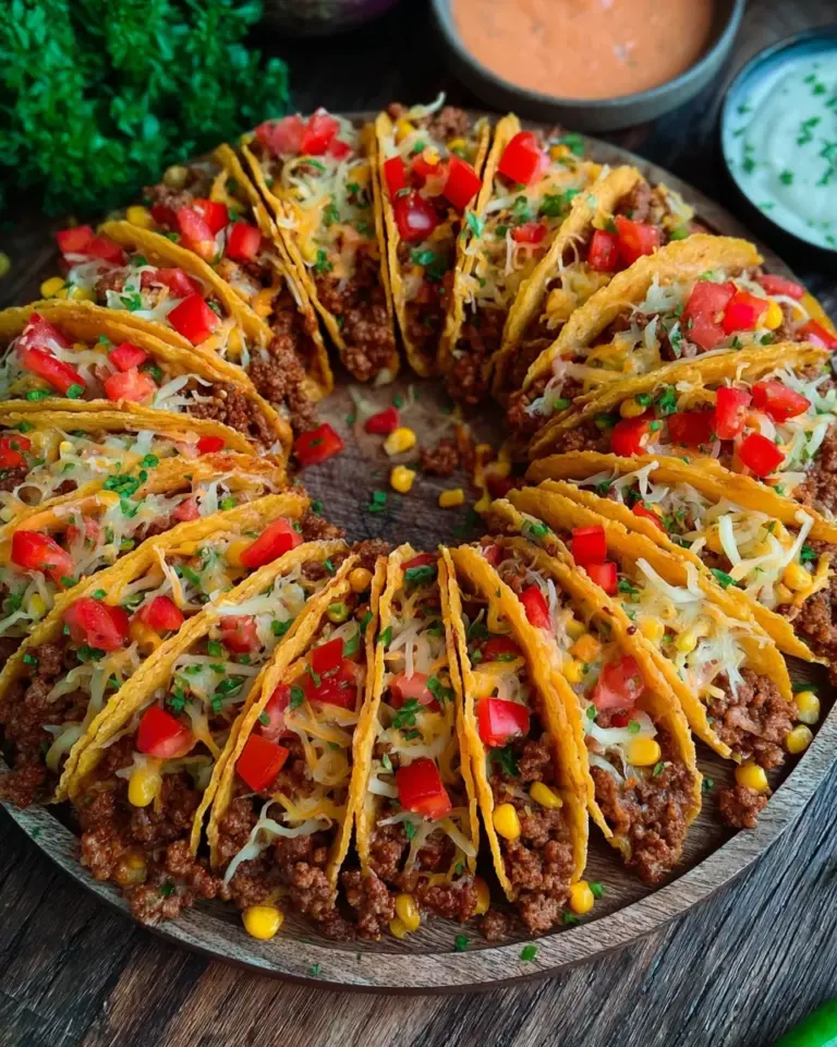 Mini-Tacos mit würziger Hackfleischfüllung