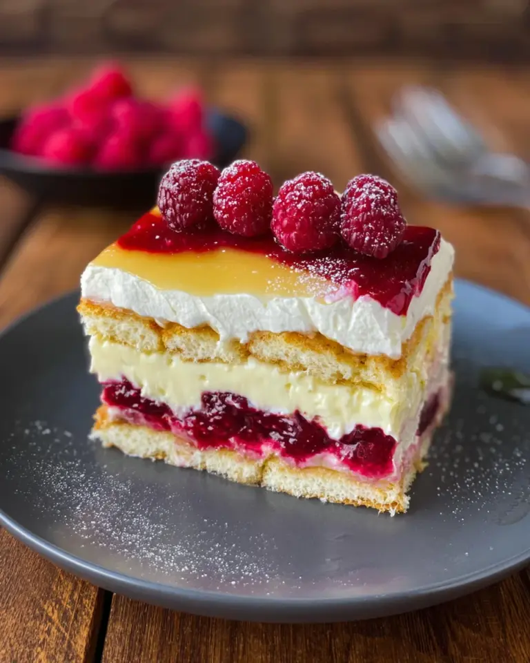 Puddingkuchen (einfaches Rezept ohne backen)