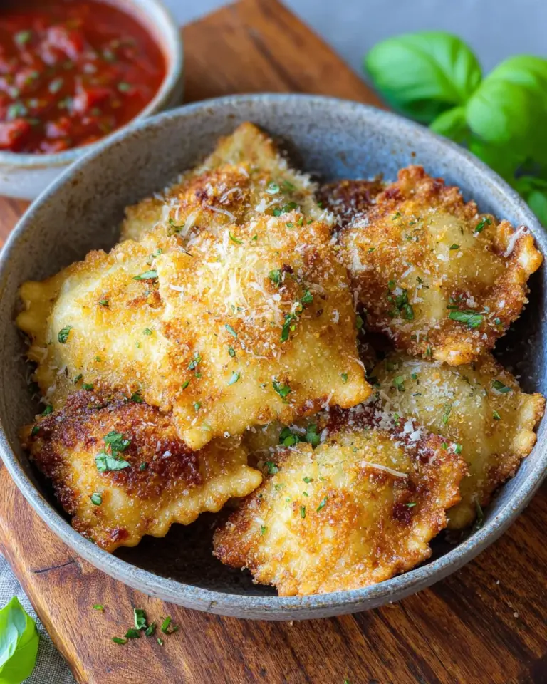 Ravioli aus der Heißluftfritteuse