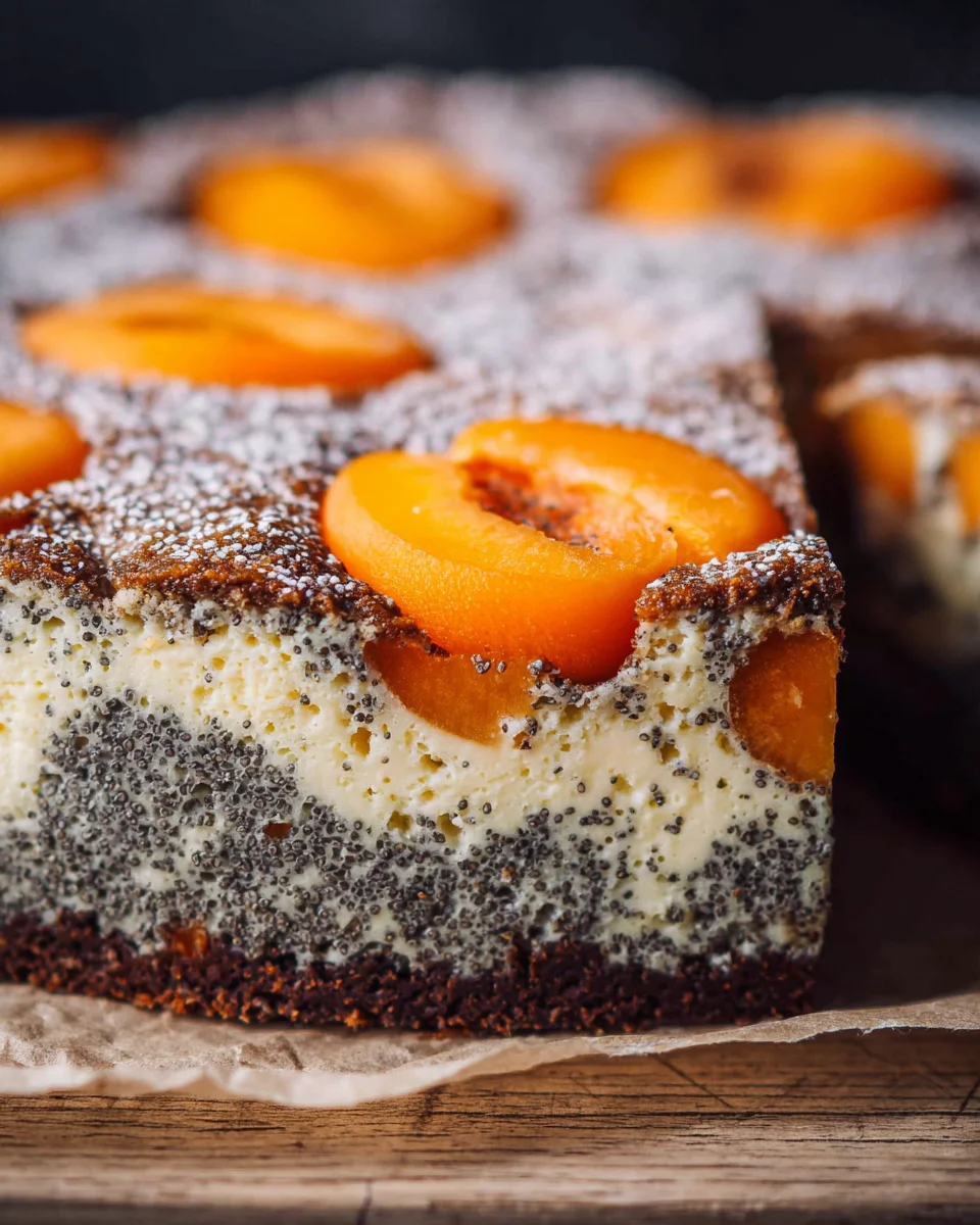 Saftiger Landfrauen Aprikosenkuchen mit Mohn und Quark image 2