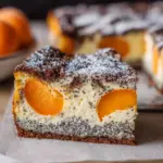 Saftiger Landfrauen Aprikosenkuchen mit Mohn und Quark