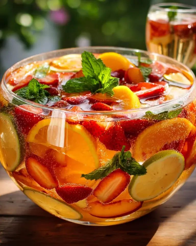 Sommerbowle alkoholfrei – fruchtig & erfrischend