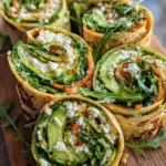 Tortilla-Rollen mit Feta