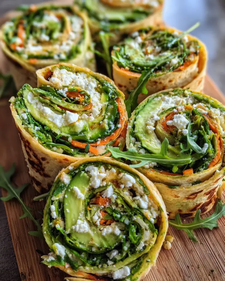 Tortilla-Rollen mit Feta