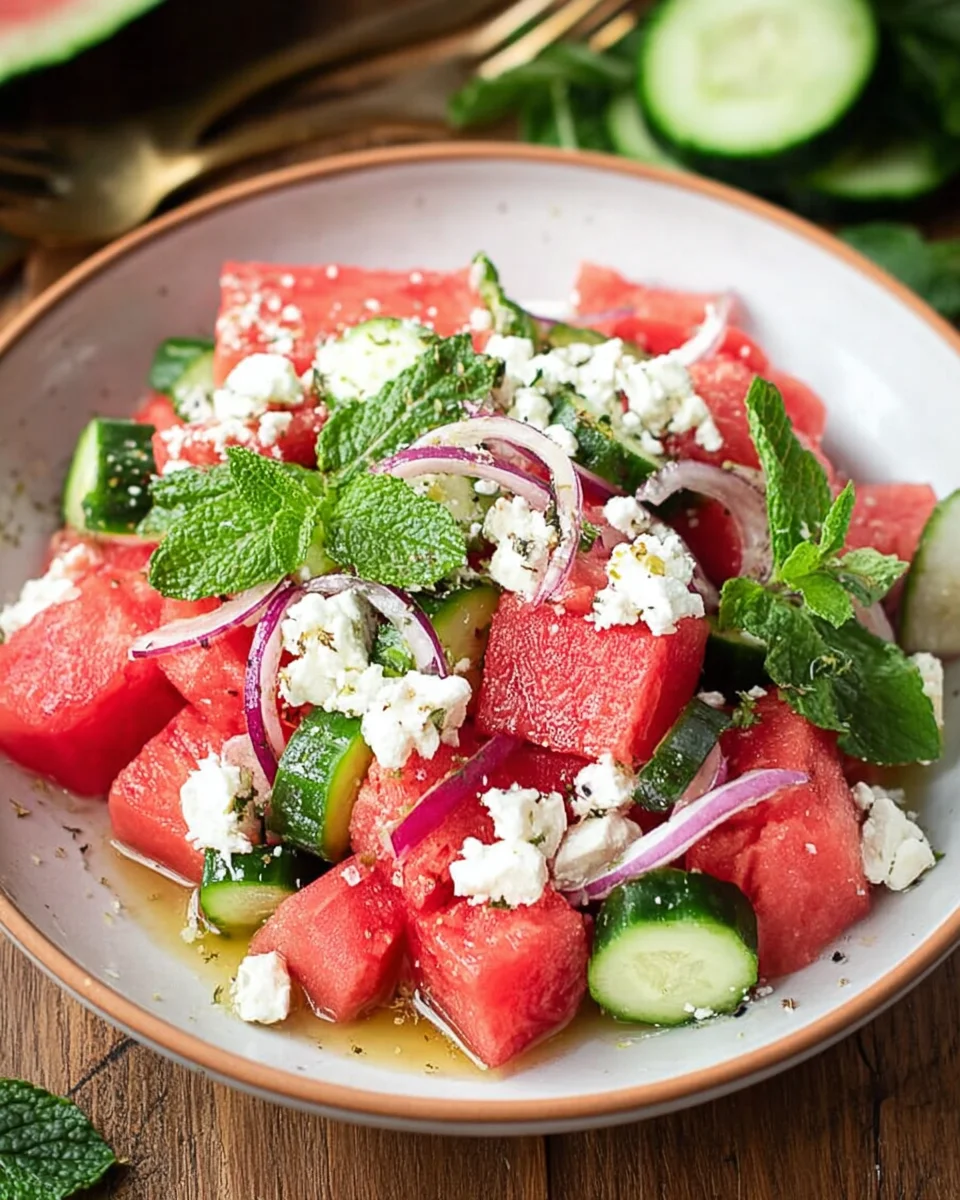 Wassermelonen-Feta-Salat mit Minze image 2