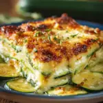 Zucchini Auflauf mit Hüttenkäse einfach und gesund