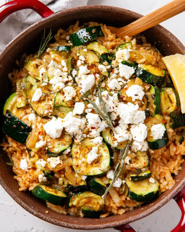 Zucchini Reis Pfanne - schnell & so lecker